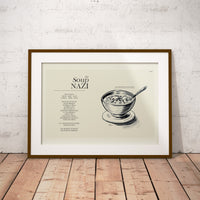 Load image into Gallery viewer, Seinfeld &quot;The Soup Nazi&quot; Schematic | 12&quot;x18&quot; or 18&quot;x24&quot; Print only
