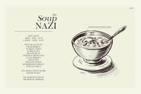 Load image into Gallery viewer, Seinfeld &quot;The Soup Nazi&quot; Schematic | 12&quot;x18&quot; or 18&quot;x24&quot; Print only
