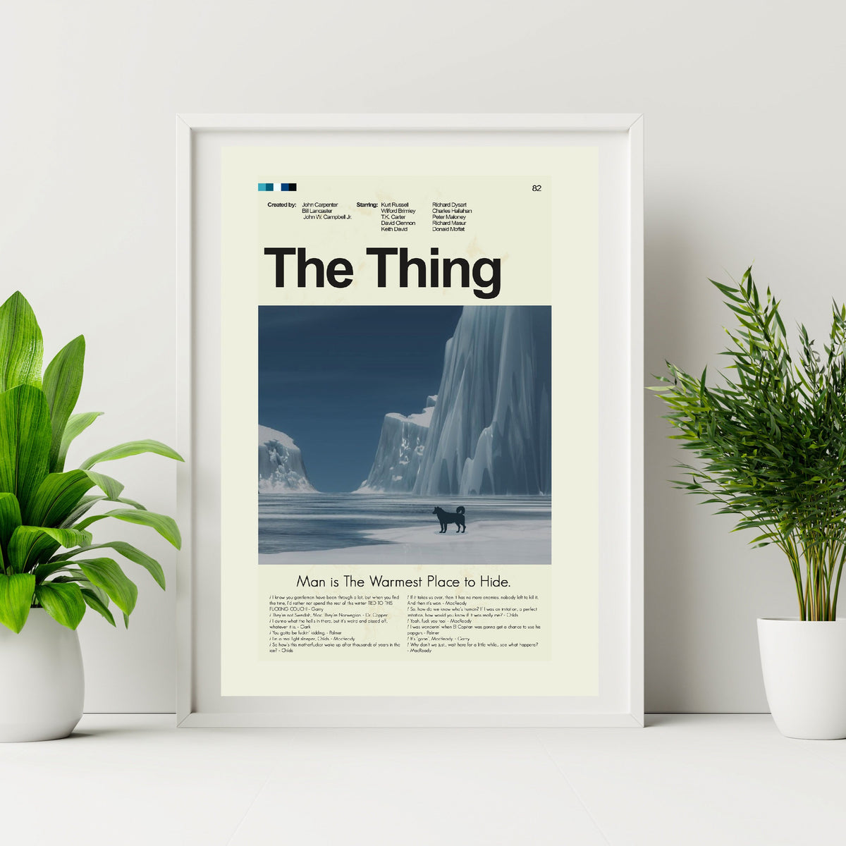 The Thing Inspired Mid-Century Modern Print | 12"x18" or 18"x24" Print only