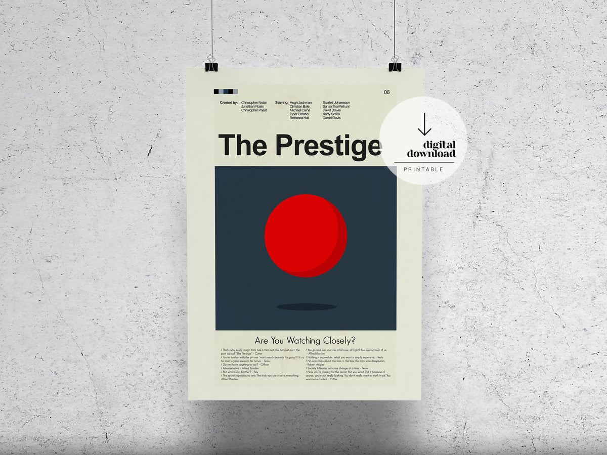 The Prestige | DIGITAL ARTWORK DOWNLOAD