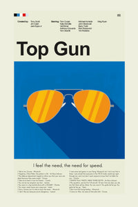 Load image into Gallery viewer, Top Gun Mid-Century Modern Print | 12&quot;x18&quot; or 18&quot;x24&quot; Print only
