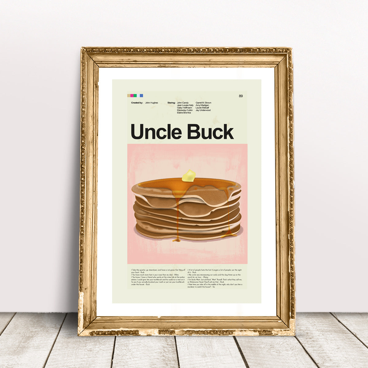 Uncle Buck Inspired Mid-Century Modern Print | 12"x18" or 18"x24" Print only