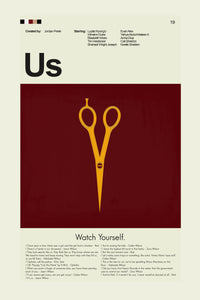 Load image into Gallery viewer, Us (Jordan Peele) Inspired Mid-Century Modern Print | 12&quot;x18&quot; or 18&quot;x24&quot; Print only
