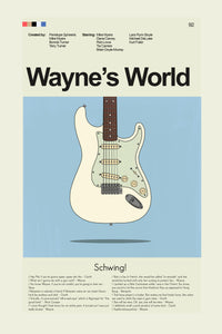 Load image into Gallery viewer, Wayne&#39;s World Inspired Mid-Century Modern Print | 12&quot;x18&quot; or 18&quot;x24&quot; Print only
