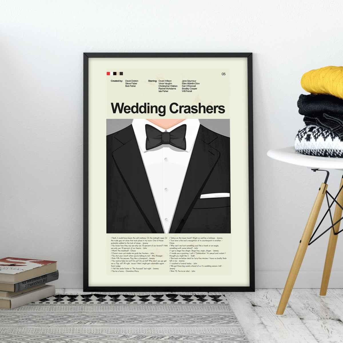Wedding Crashers Inspired Mid-Century Modern Print | 12"x18" or 18"x24" Print only