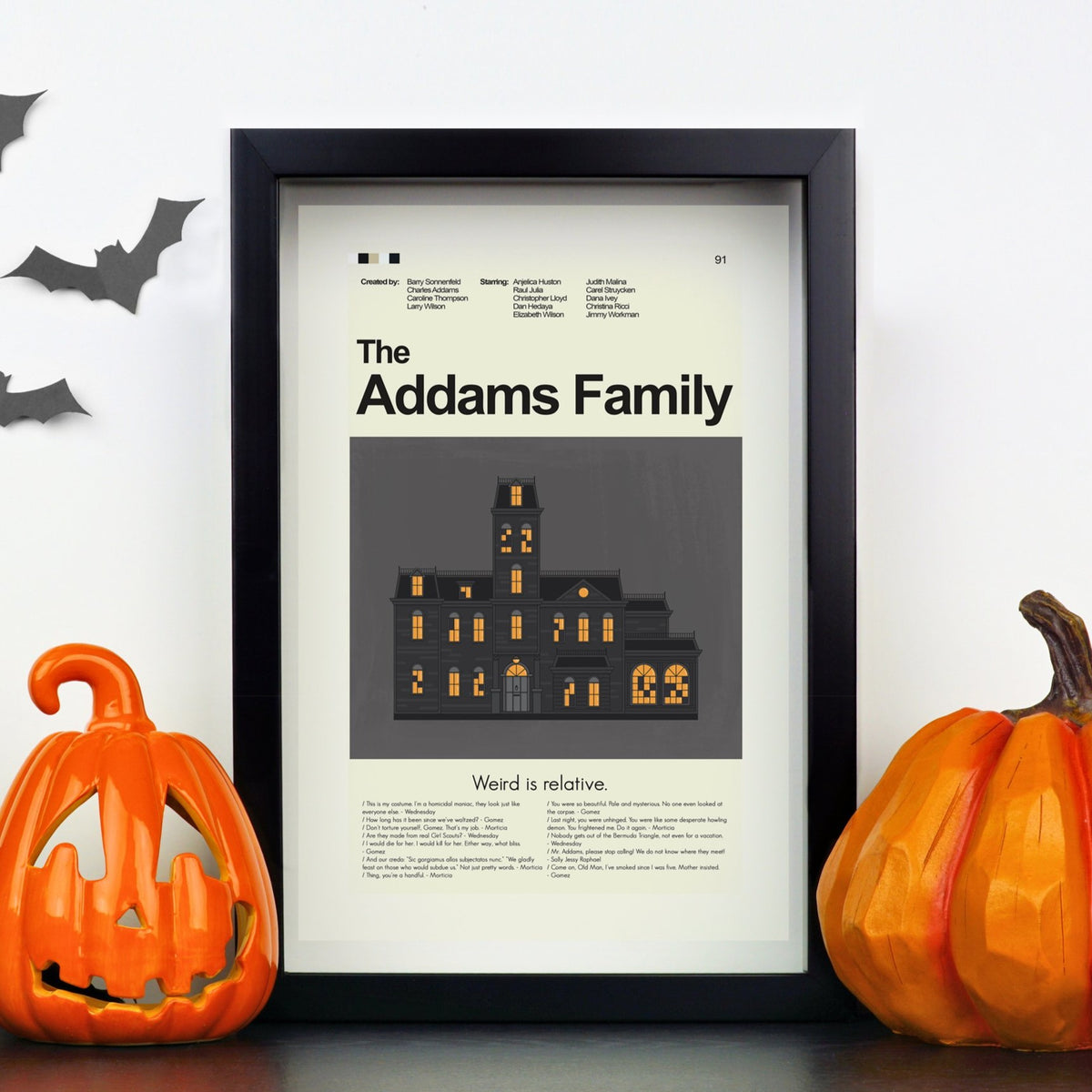 The Addams Family - House  | 12"x18" or 18"x24" Print only
