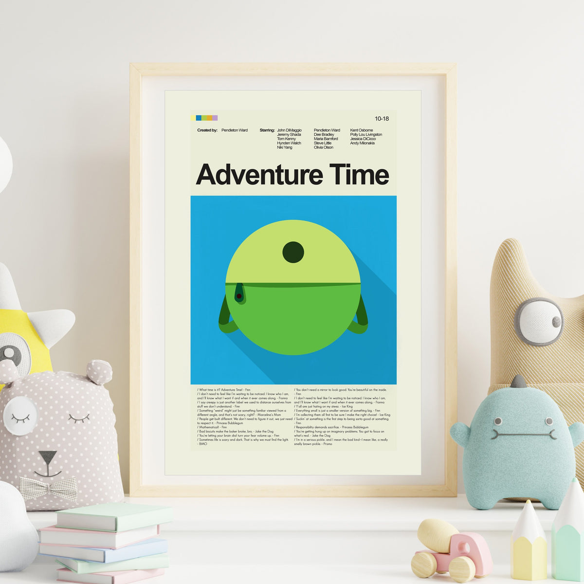 Adventure Time - Finn's backpack | 12"x18" or 18"x24" Print only