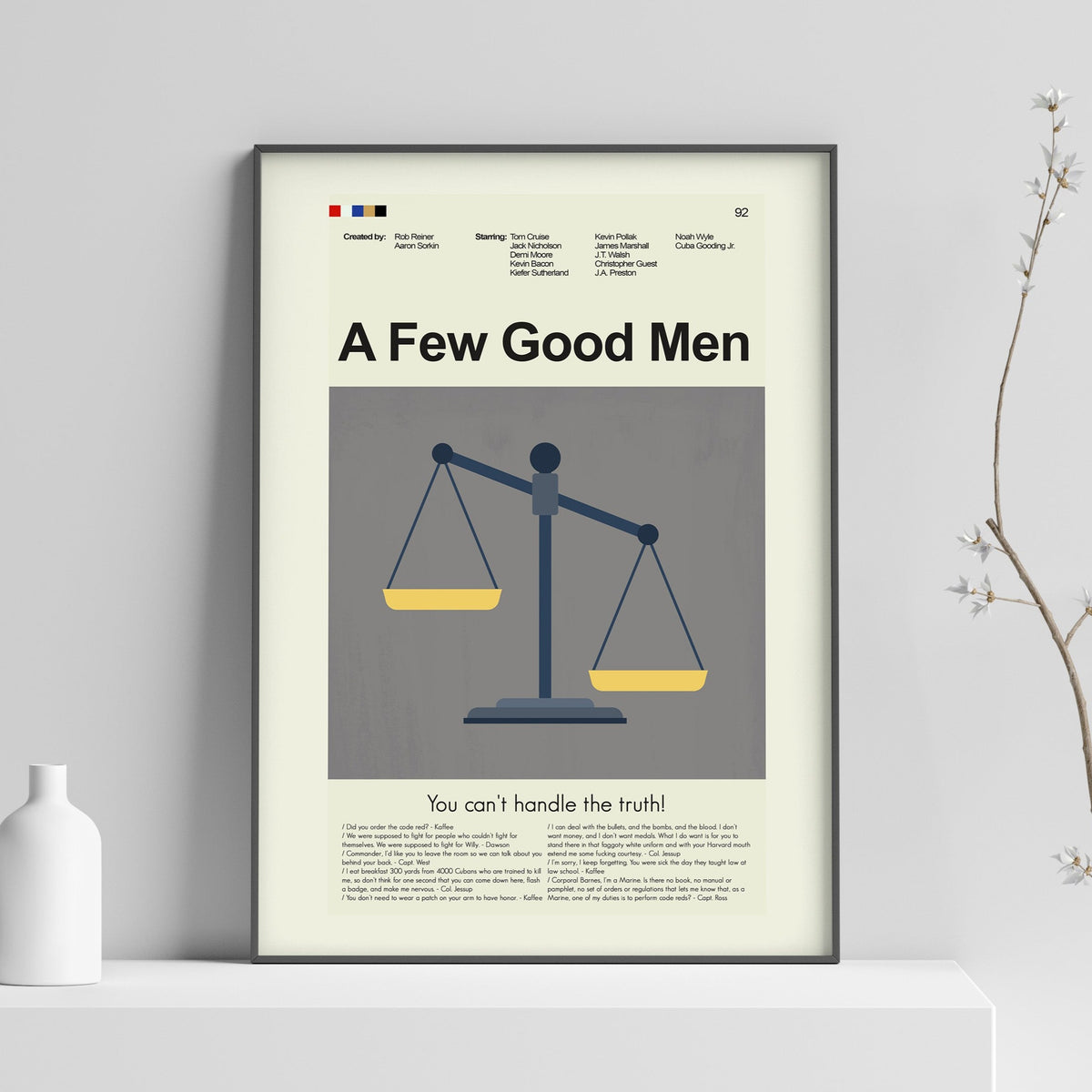 A Few Good Men - Scales | 12"x18" or 18"x24" Print only