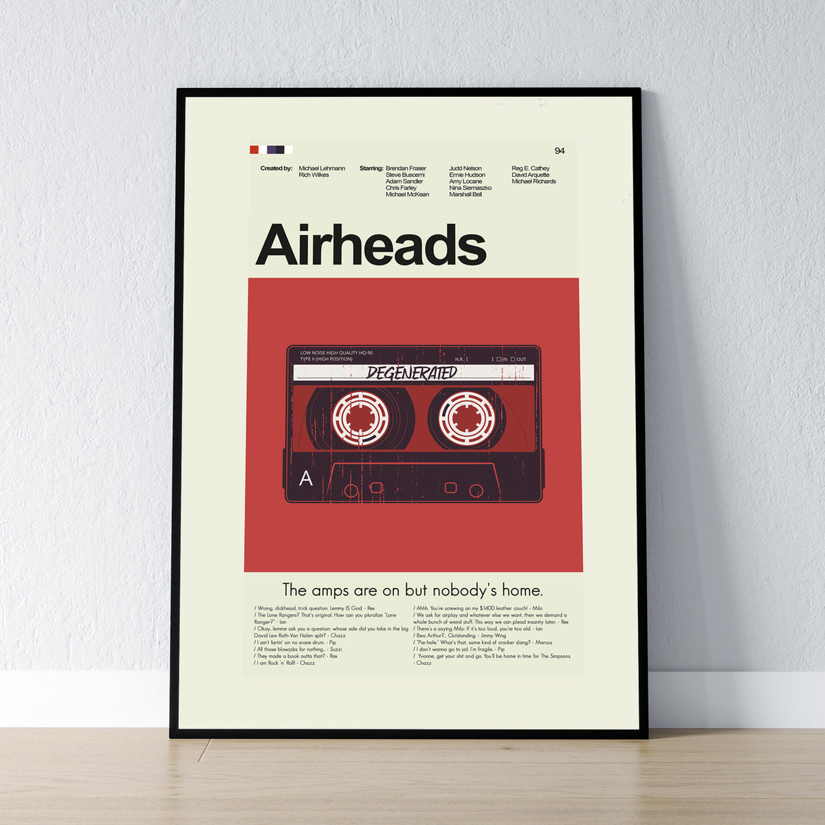 Airheads - Degenerated Tape  | 12"x18" or 18"x24" Print only