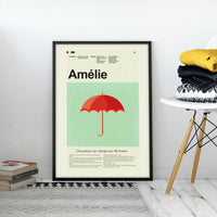 Load image into Gallery viewer, Amelie - Red Polka Dot Umbrella | 12&quot;x18&quot; or 18&quot;x24&quot; Print only
