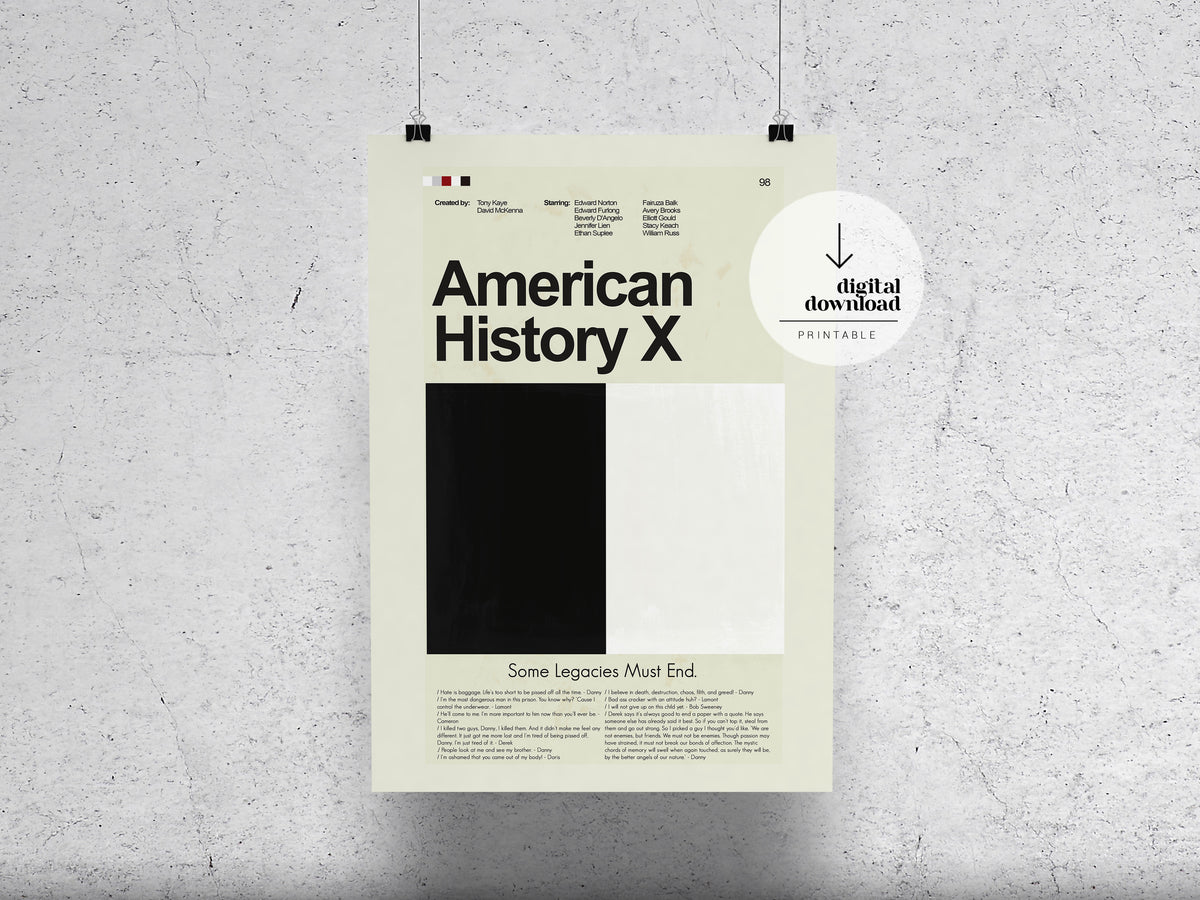 American History X | DIGITAL ARTWORK DOWNLOAD