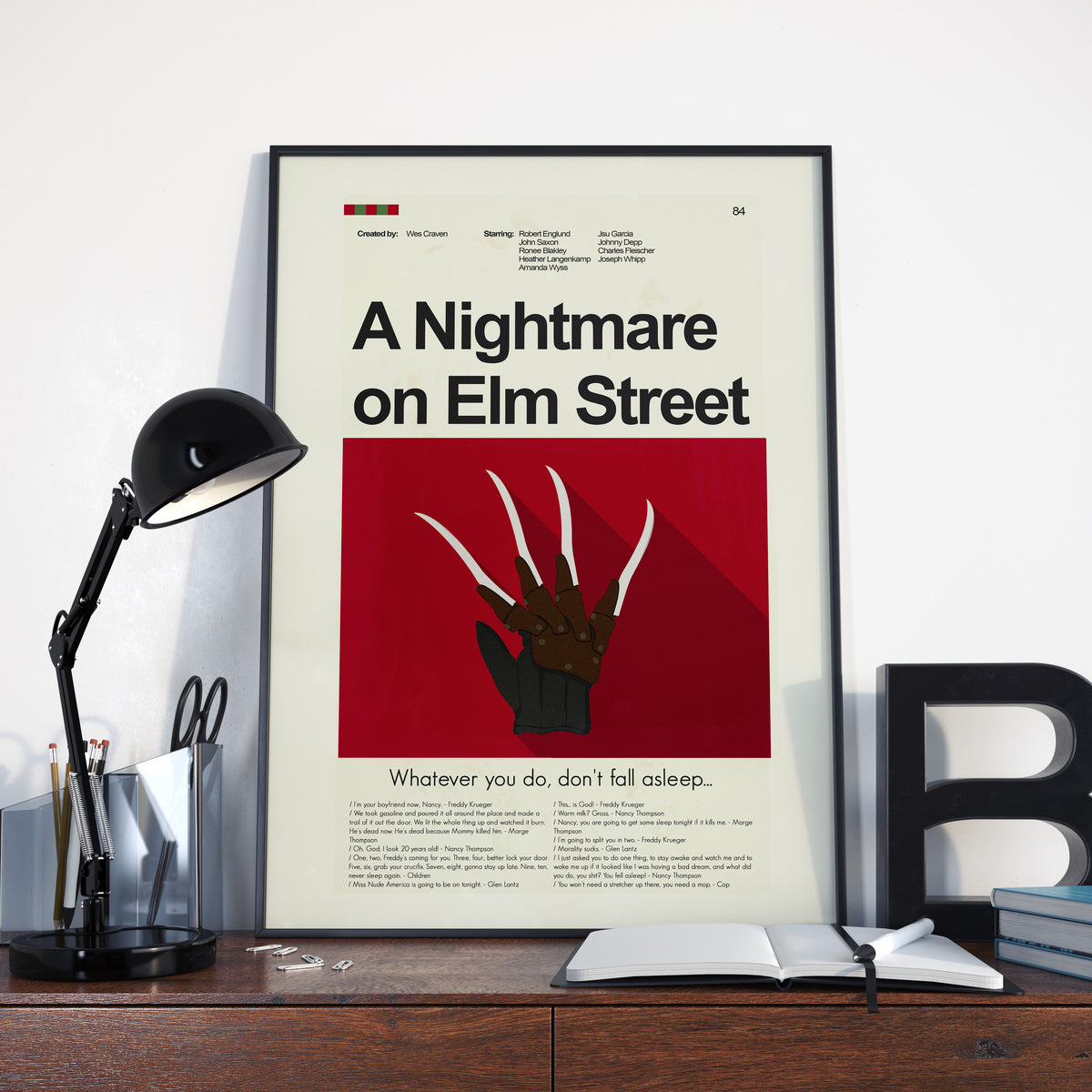 A Nightmare on Elm Street - Razor-Gloved Hand | 12"x18" or 18"x24" Print only