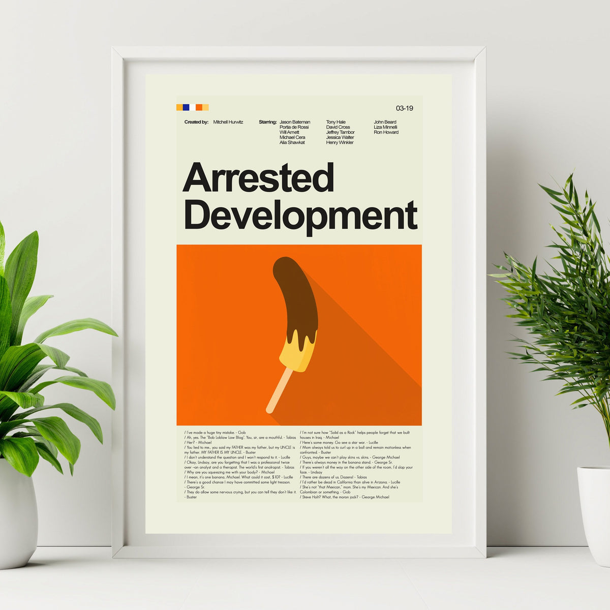 Arrested Development - Banana | 12"x18" or 18"x24" Print only