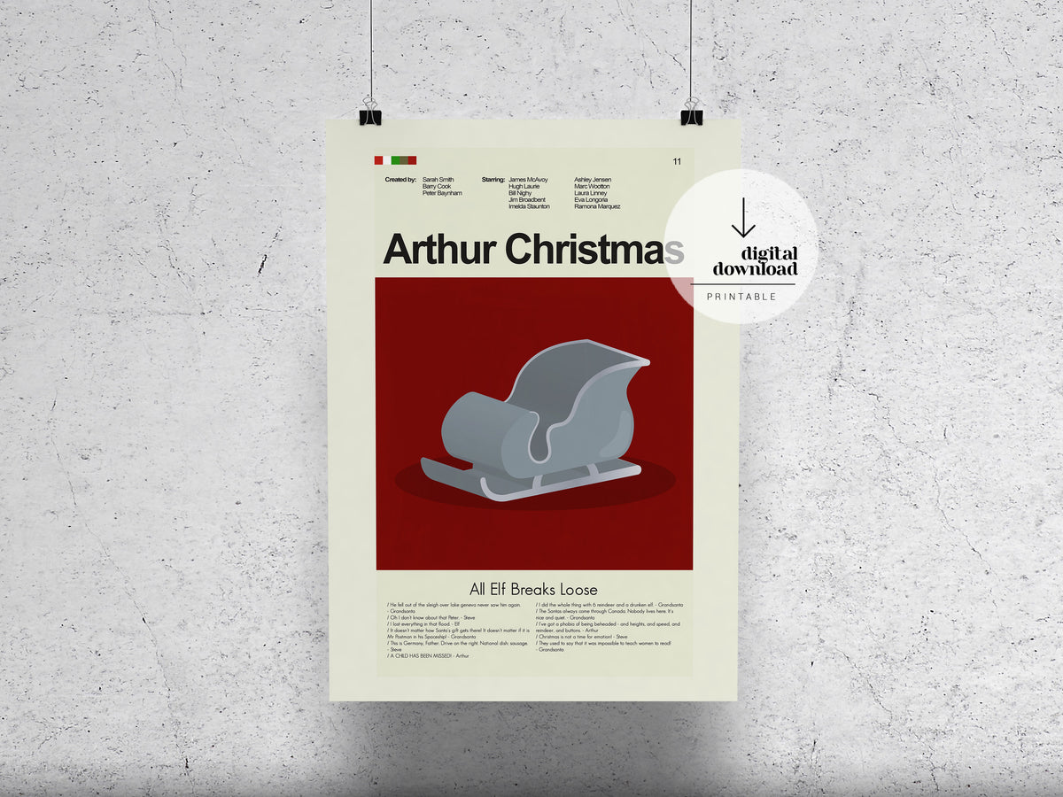 Arthur Christmas | DIGITAL ARTWORK DOWNLOAD