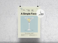 Load image into Gallery viewer, A Simple Favor | DIGITAL ARTWORK DOWNLOAD
