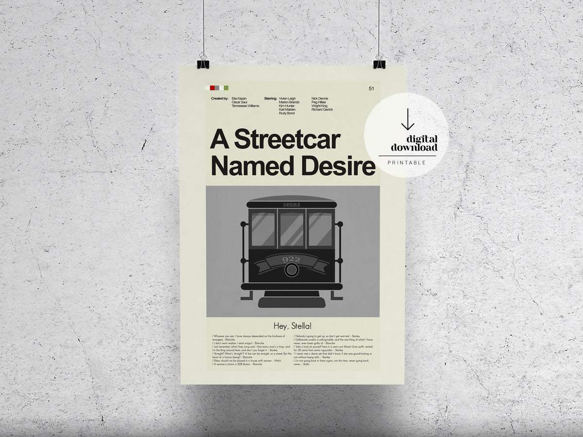 A Streetcar Named Desire | DIGITAL ARTWORK DOWNLOAD