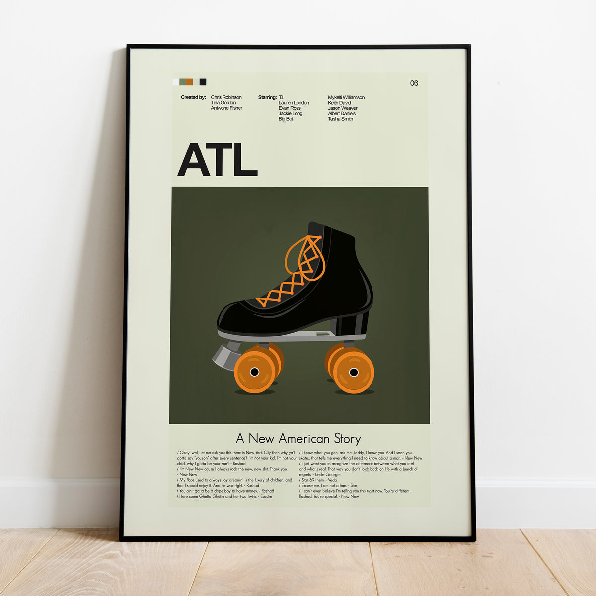 ATL - Roller Skate | 12"x18" or 18"x24" Print only