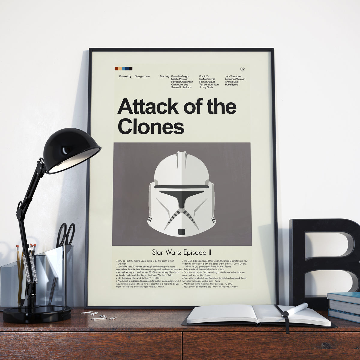Attack of the Clones: Star Wars Episode II - Clone Trooper | 12"x18" or 18"x24" Print only