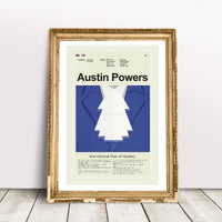Load image into Gallery viewer, Austin Powers: International Man of Mystery - Blue Suit | 12&quot;x18&quot; or 18&quot;x24&quot; Print only
