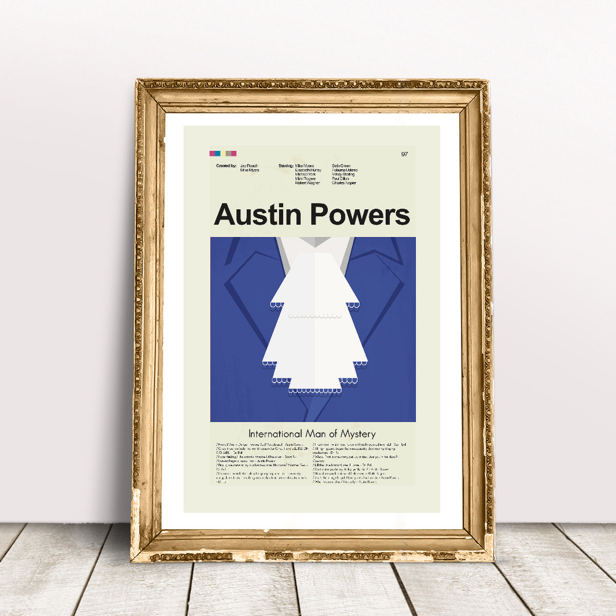 Austin Powers: International Man of Mystery - Blue Suit | 12"x18" or 18"x24" Print only