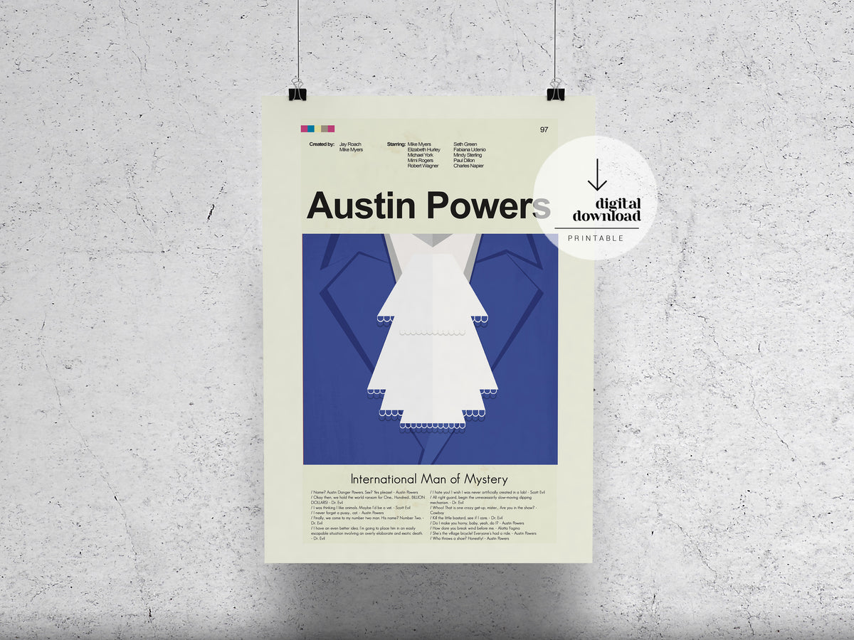 Austin Powers: International Man of Mystery | DIGITAL ARTWORK DOWNLOAD