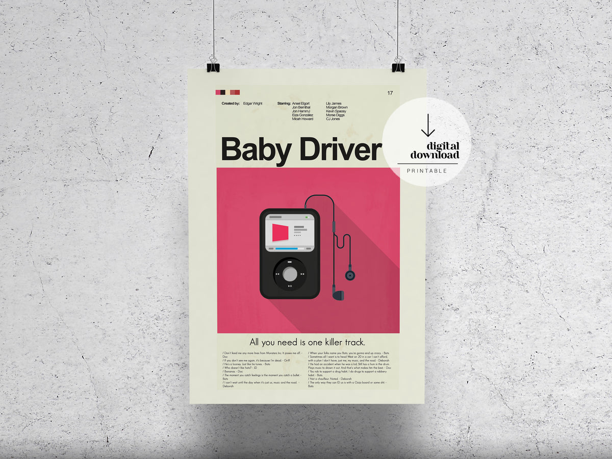 Baby Driver | DIGITAL ARTWORK DOWNLOAD
