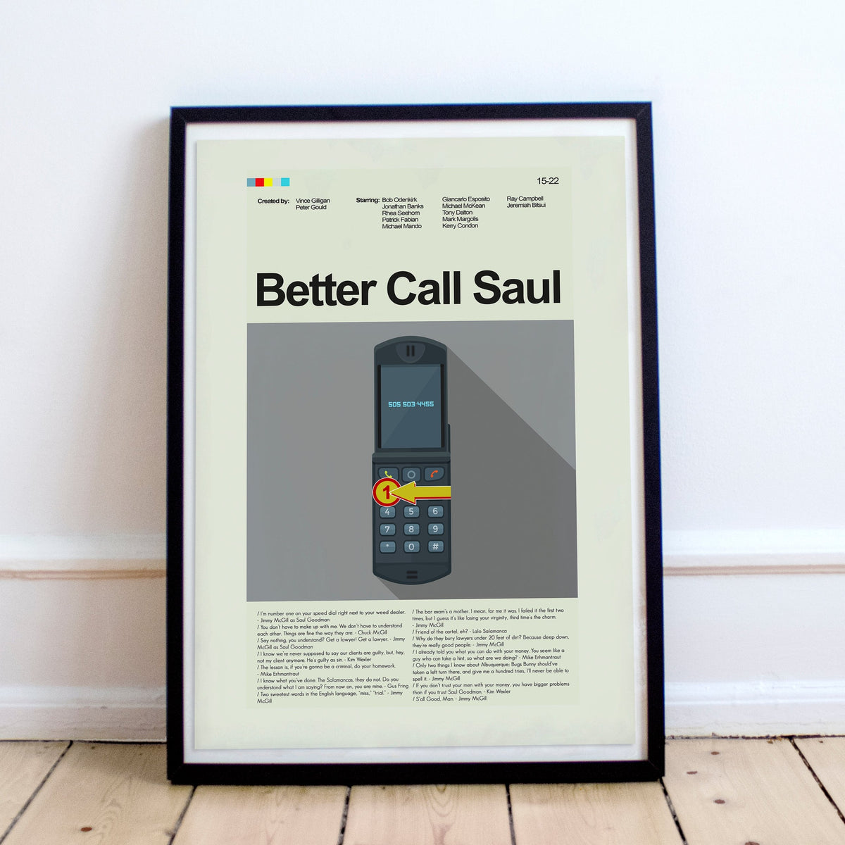 Better Call Saul - Burner Phone | 12"x18" or 18"x24" Print only