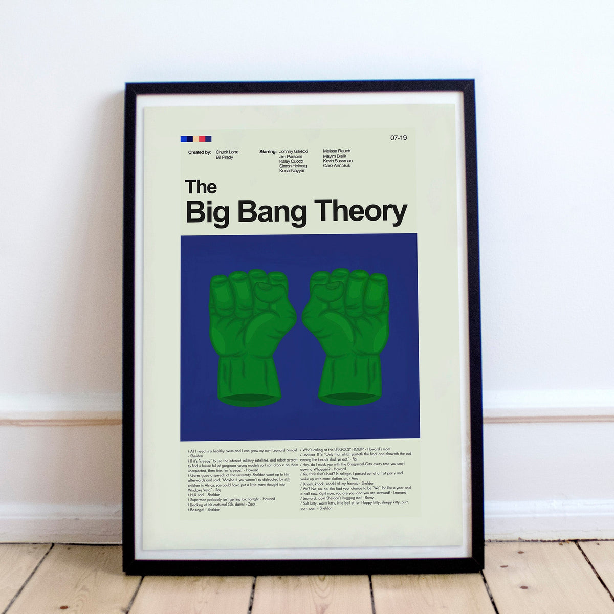 The Big Bang Theory - Hulk Hands | 12"x18" or 18"x24" Print only