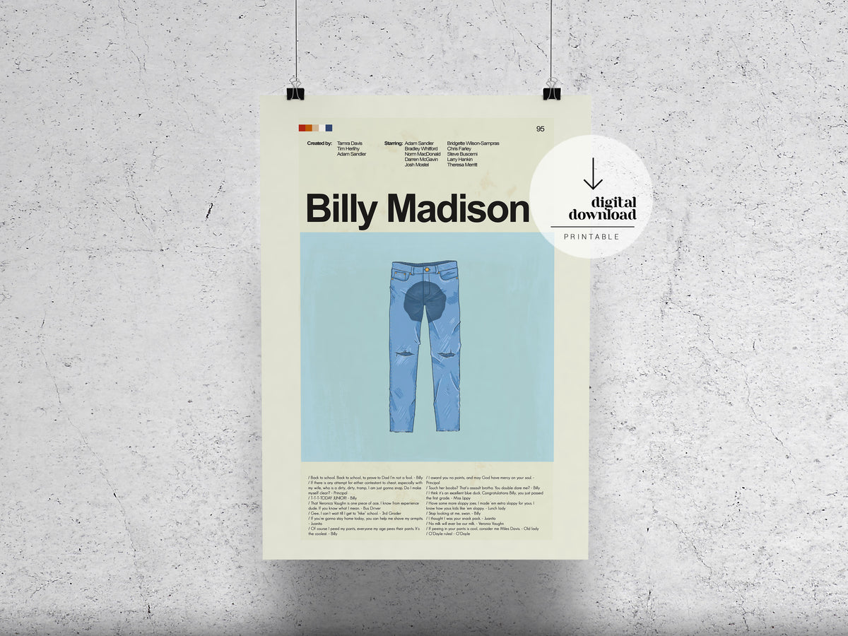 Billy Madison | DIGITAL ARTWORK DOWNLOAD