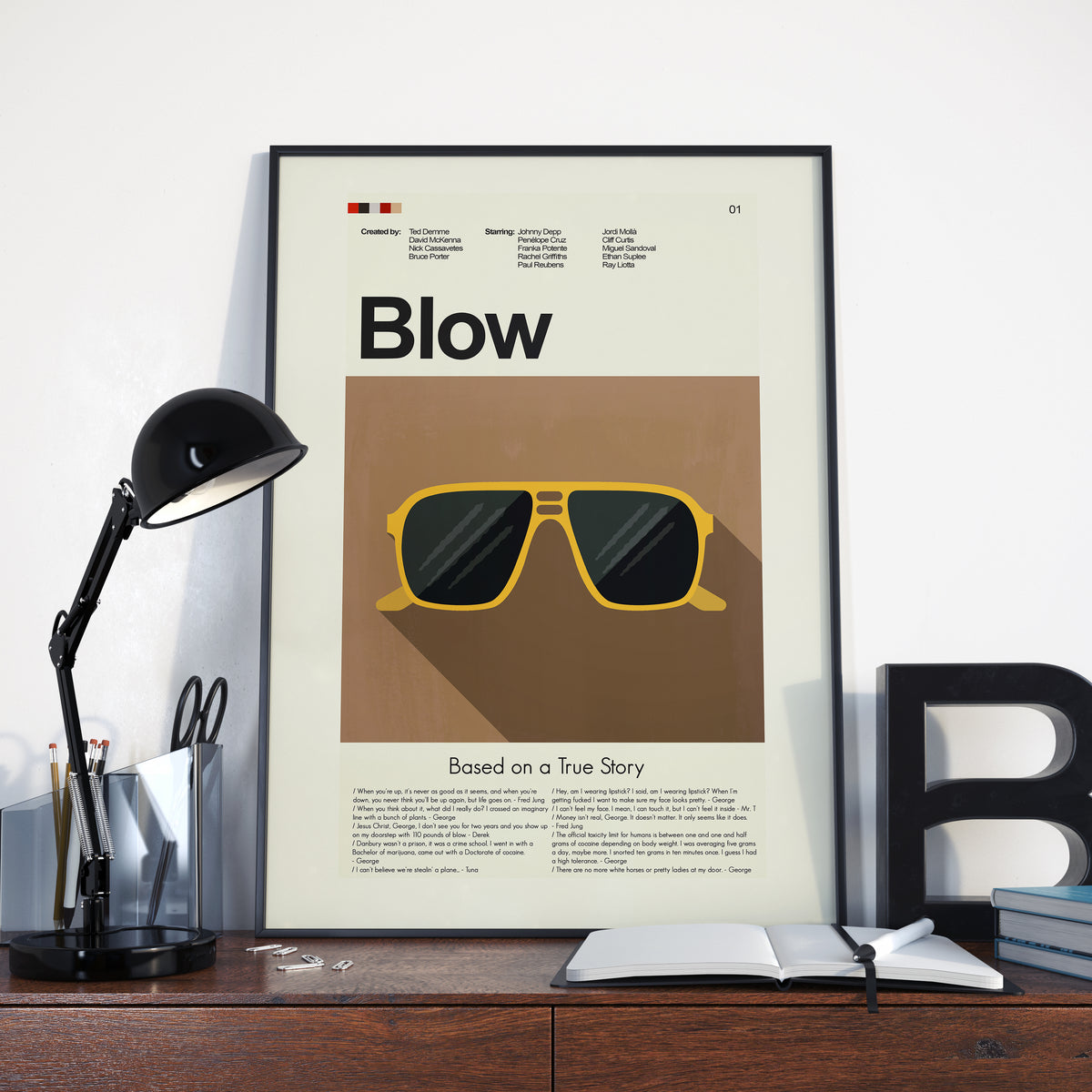 Blow - Sunglasses | 12"x18" or 18"x24" Print only