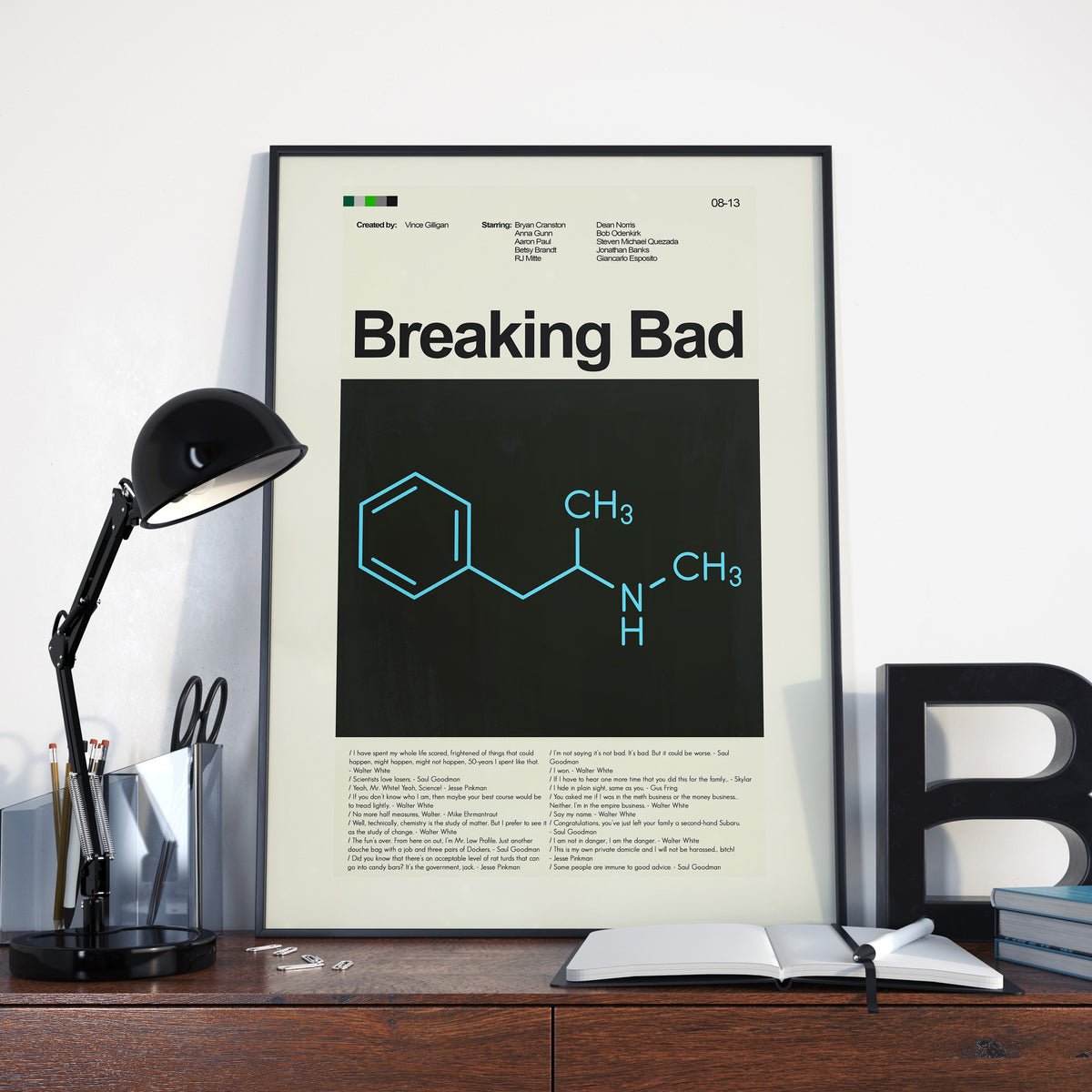 Breaking Bad - Meth Chemical Symbol  | 12"x18" or 18"x24" Print only
