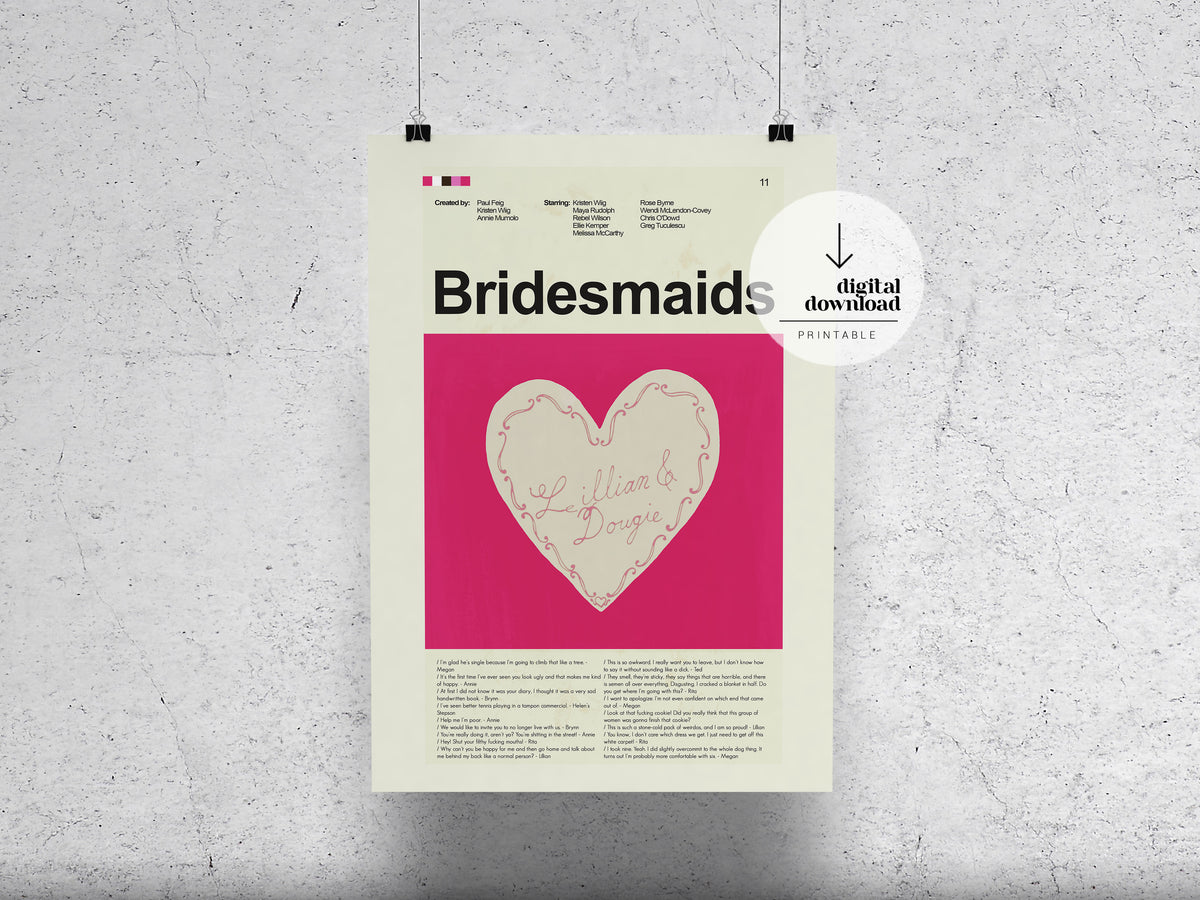 Bridesmaids | DIGITAL ARTWORK DOWNLOAD