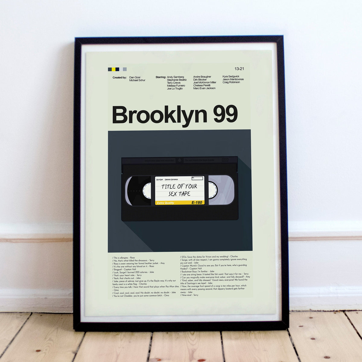 Brooklyn 99 - Title of Your Sex Tape | 12"x18" or 18"x24" Print Only