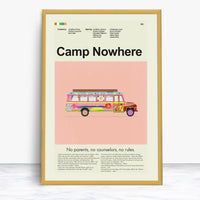 Load image into Gallery viewer, Camp Nowhere Inspired Mid-Century Modern Print | 12&quot;x18&quot; or 18&quot;x24&quot; Print only
