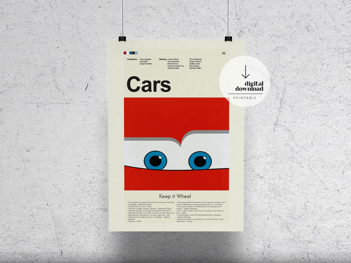 Cars | DIGITAL ARTWORK DOWNLOAD