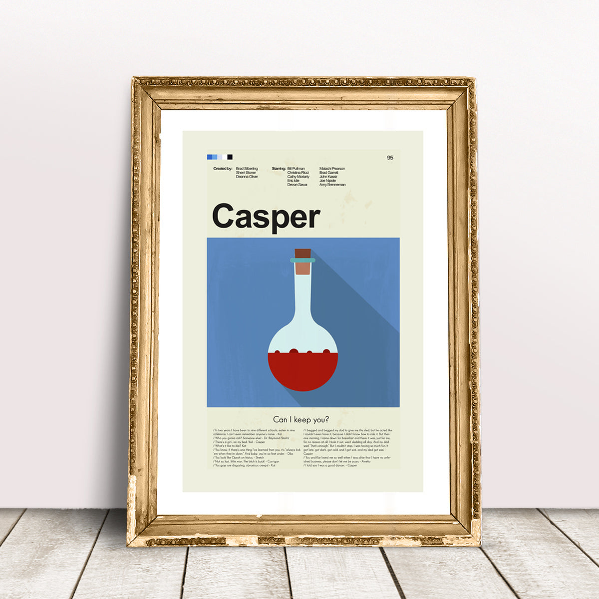 Casper Inspired Mid-Century Modern Print | 12"x18" or 18"x24" Print only