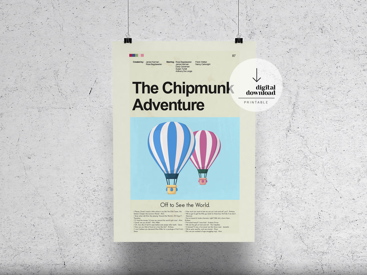 Chipmunk Adventure | DIGITAL ARTWORK DOWNLOAD