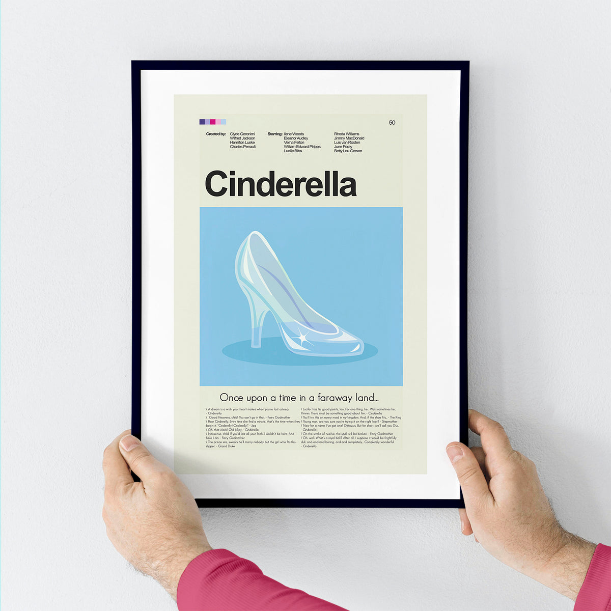 Cinderella - Glass Slipper | 12"x18" Print Only