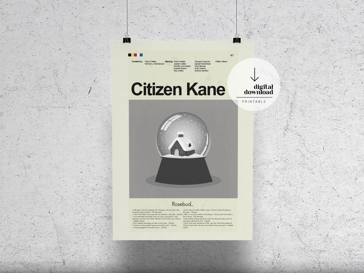Citizen Kane | DIGITAL ARTWORK DOWNLOAD