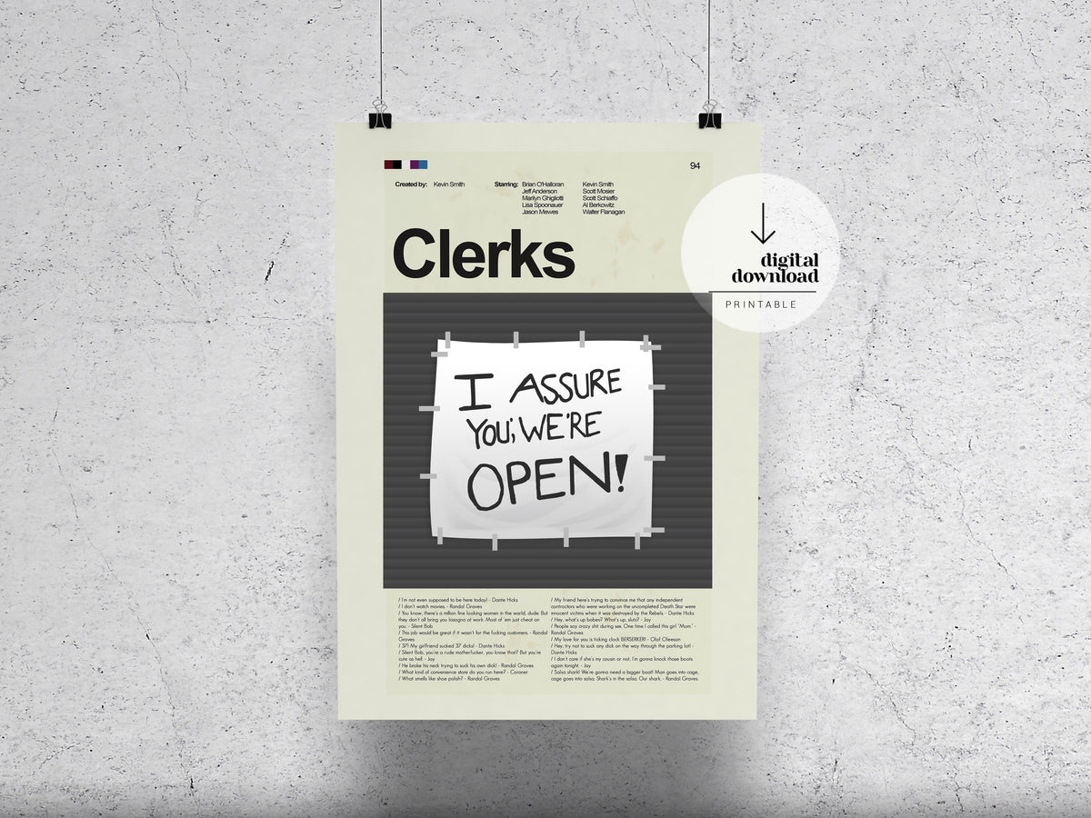 Clerks | DIGITAL ARTWORK DOWNLOAD