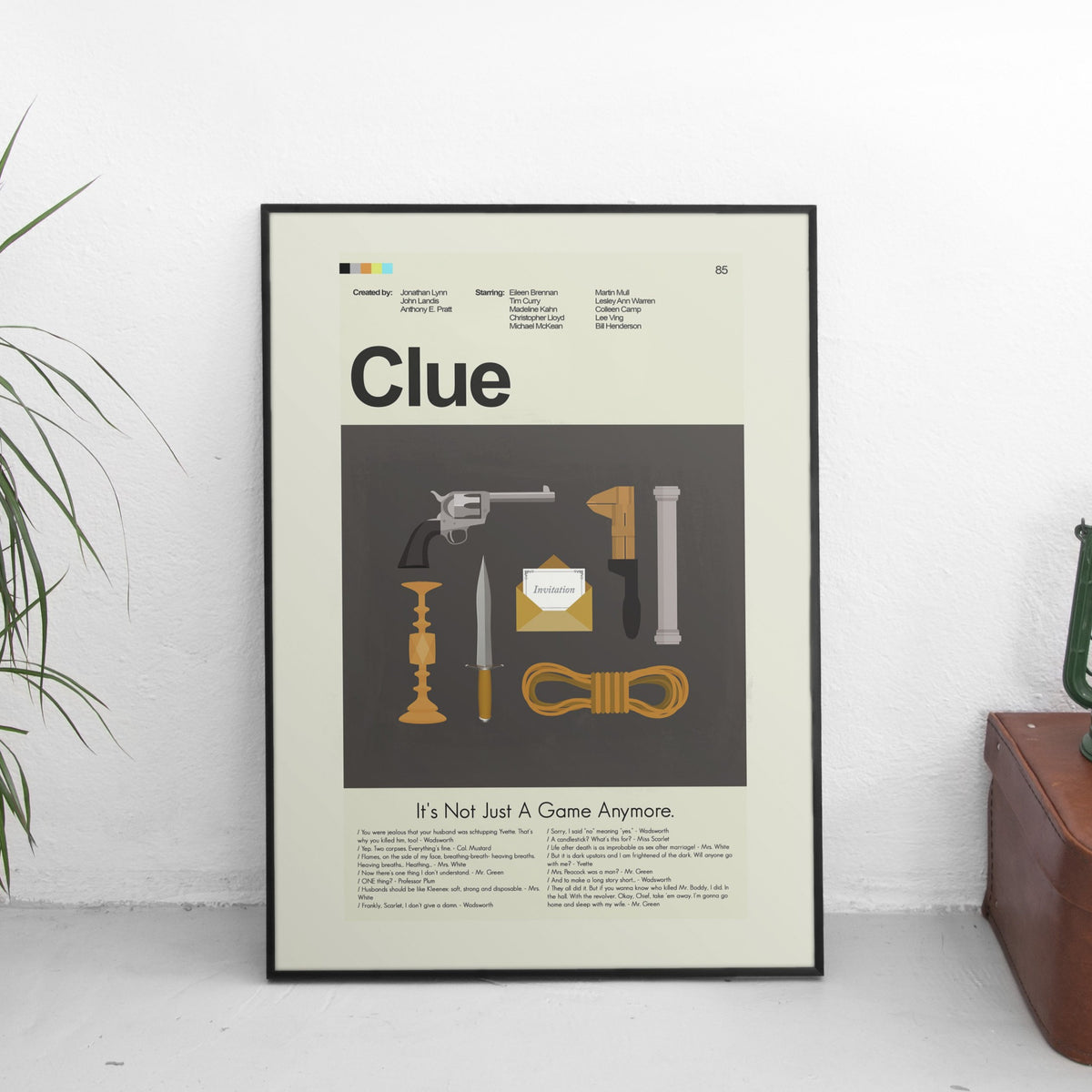 Clue - The Weapons | 12"x18" Print Only