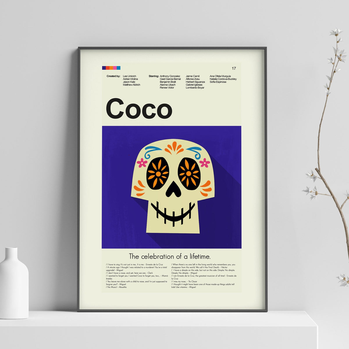 Coco - Sugar Skull | 12"x18" or 18"x24" Print only