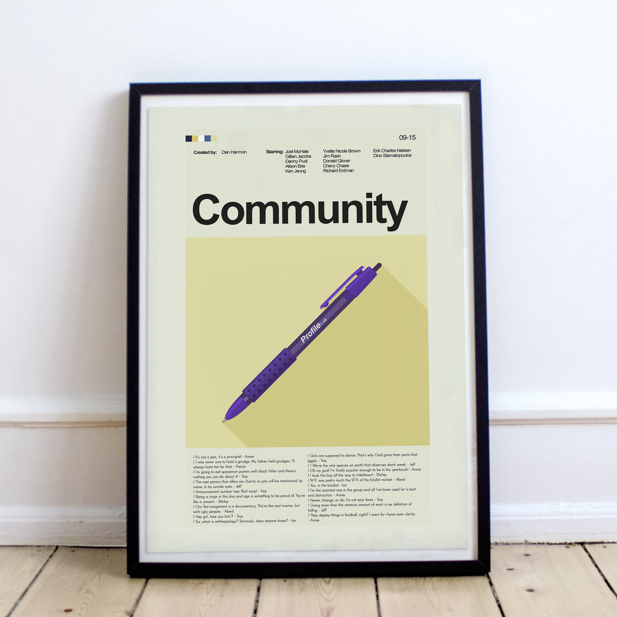 Community - Annie's Purple Pen  | 12"x18" or 18"x24" Print only