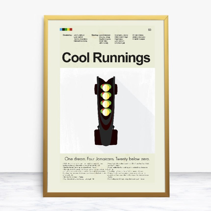 Cool Runnings Inspired Mid-Century Modern Print | 12"x18" or 18"x24" Print only