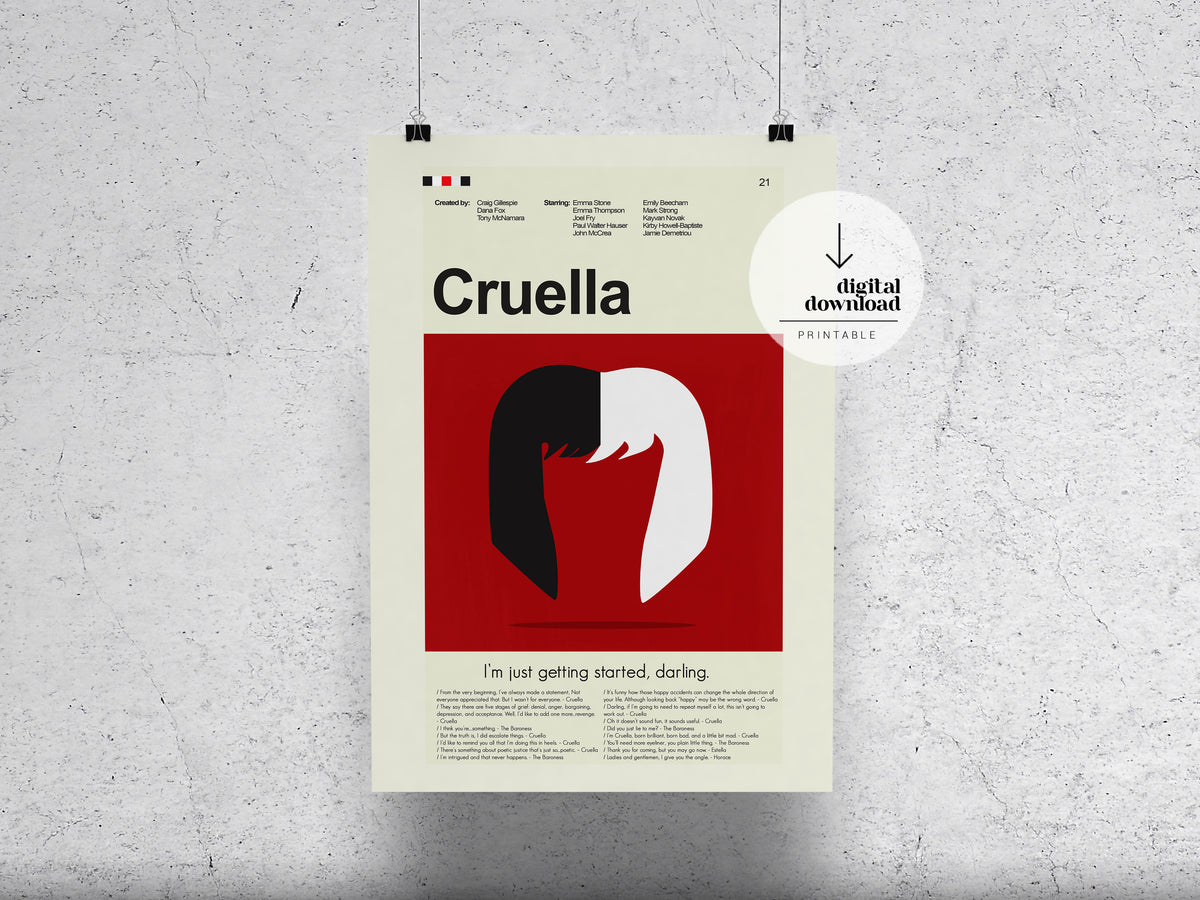 Cruella | DIGITAL ARTWORK DOWNLOAD