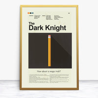 Load image into Gallery viewer, The Dark Knight Inspired Mid-Century Modern Print | 12&quot;x18&quot; or 18&quot;x24&quot; Print only
