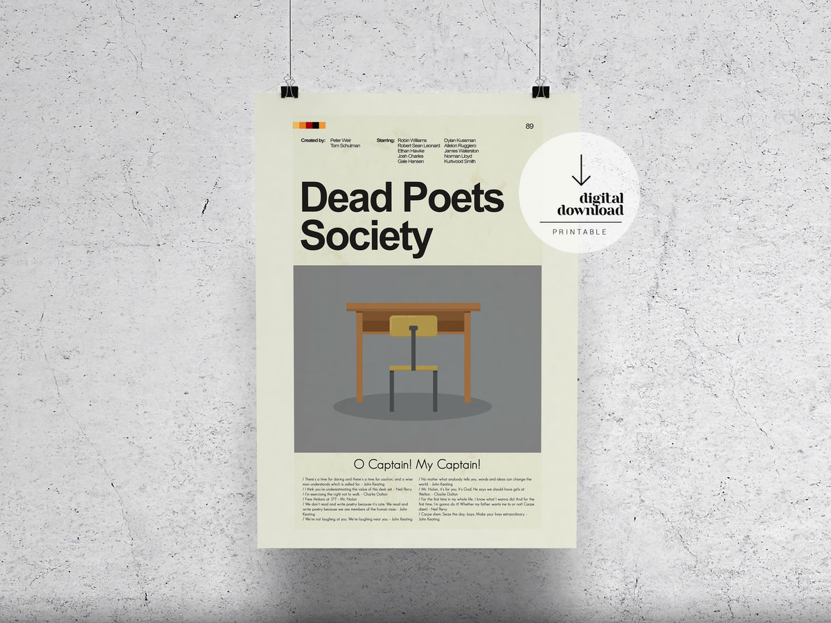 Dead Poet's Society | DIGITAL ARTWORK DOWNLOAD