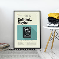 Load image into Gallery viewer, Definitely, Maybe Inspired Mid-Century Modern Print | 12&quot;x18&quot; or 18&quot;x24&quot; Print only
