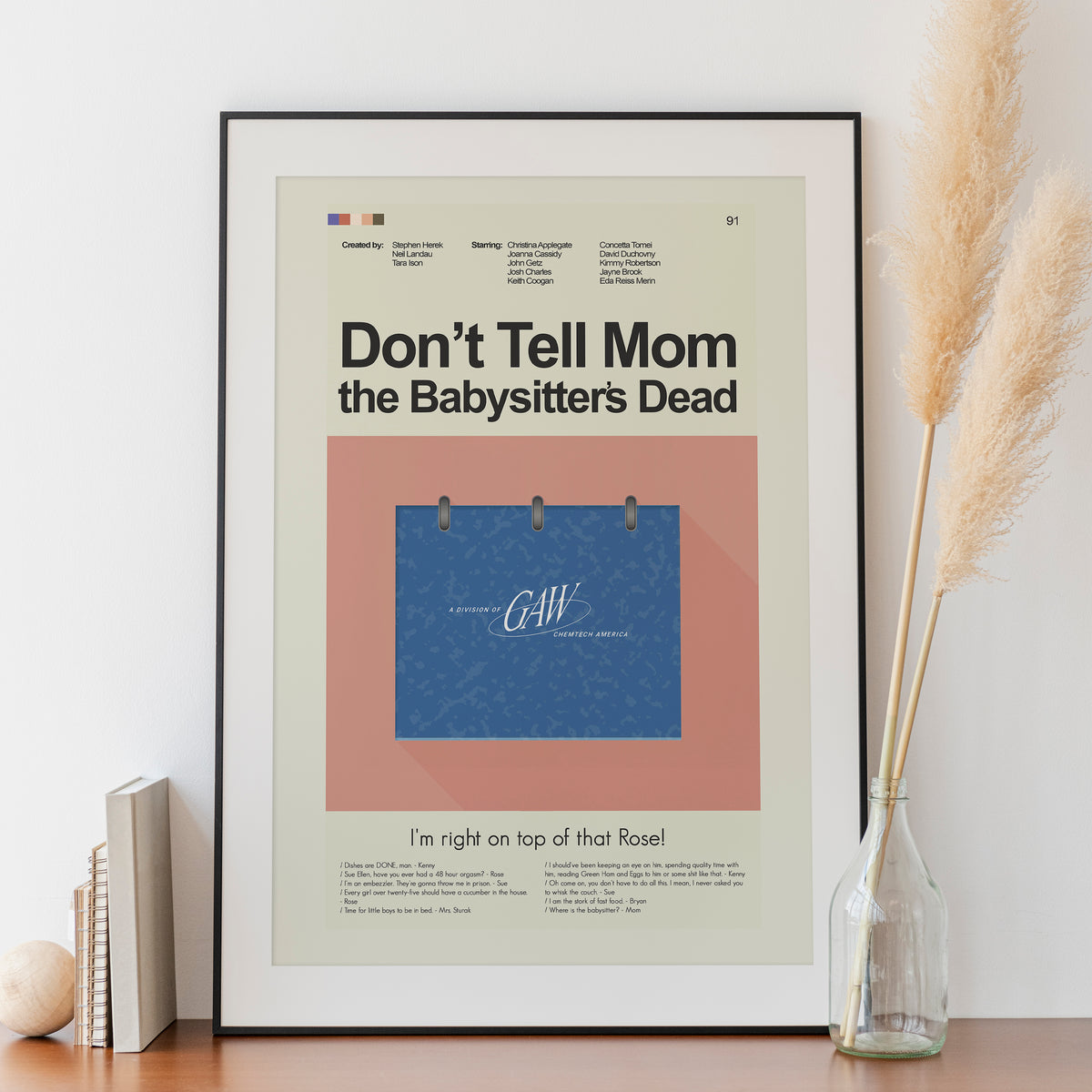 Don't Tell Mom the Babysitter's Dead - QED Report | 12"x18" Print Only