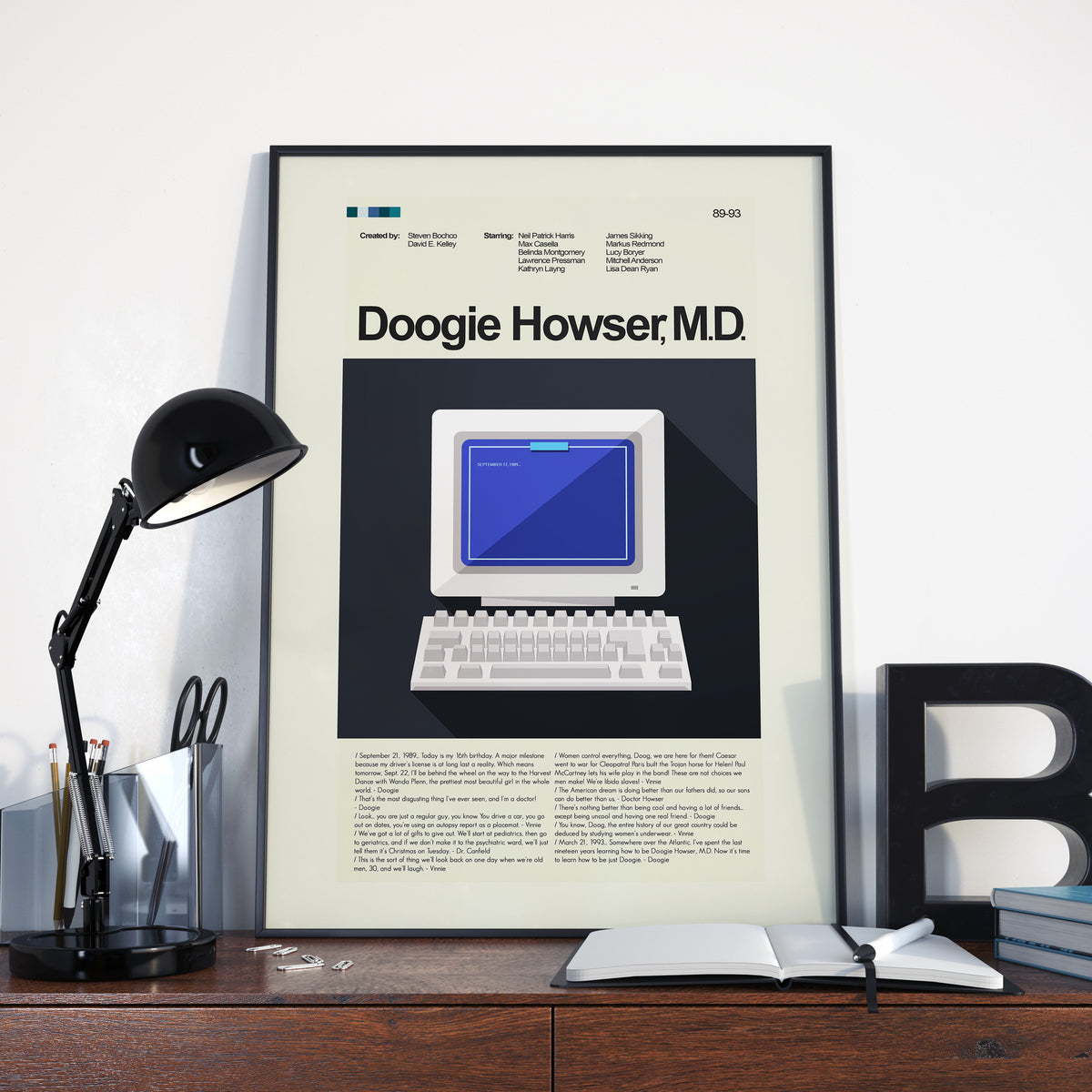 Doogie Howser, M.D. - Computer  | 12"x18" or 18"x24" Print only